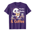Panda Lover Book Reader Coffee Drinker T-Shirt - Unique Graphic Men Women - T-Shirt, Sweatshirt, Hoodie