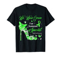 We Wear Green Butterflies Mental Health T-Shirt - Novelty Apparel Unisex - T-Shirt, Sweatshirt, Hoodie