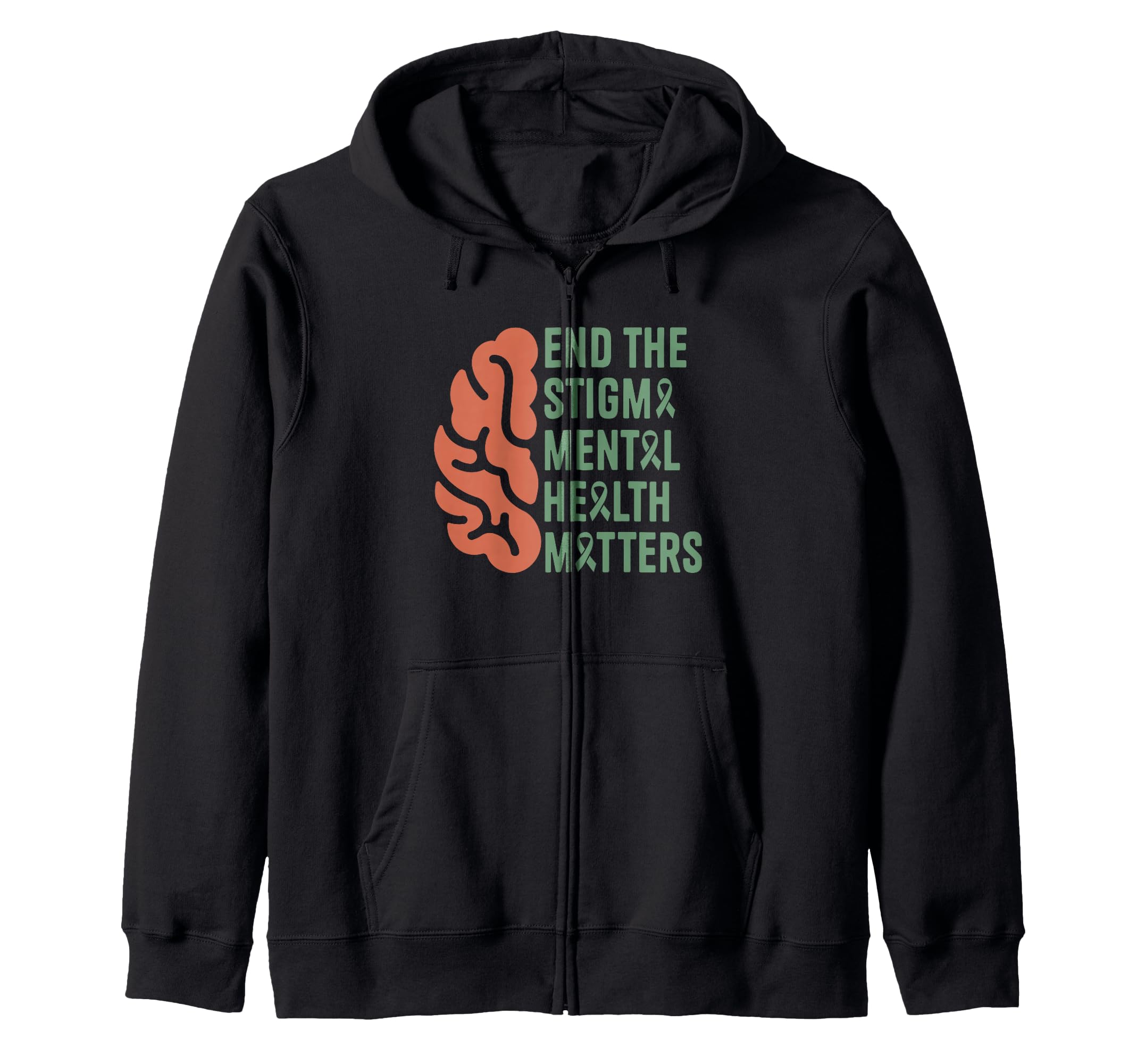 Mental Health Awareness Ribbon Items Sweatshirt - Streetwear Style Unisex - T-Shirt, Sweatshirt, Hoodie