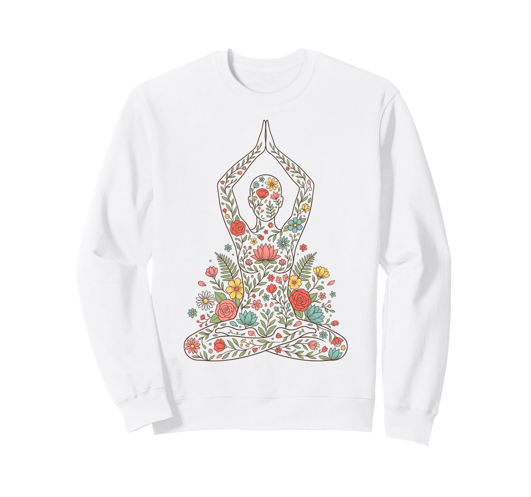 Yoga Meditation Lotus Pose Namaste Sweatshirt - Streetwear Style Men Women - T-Shirt, Sweatshirt, Hoodie