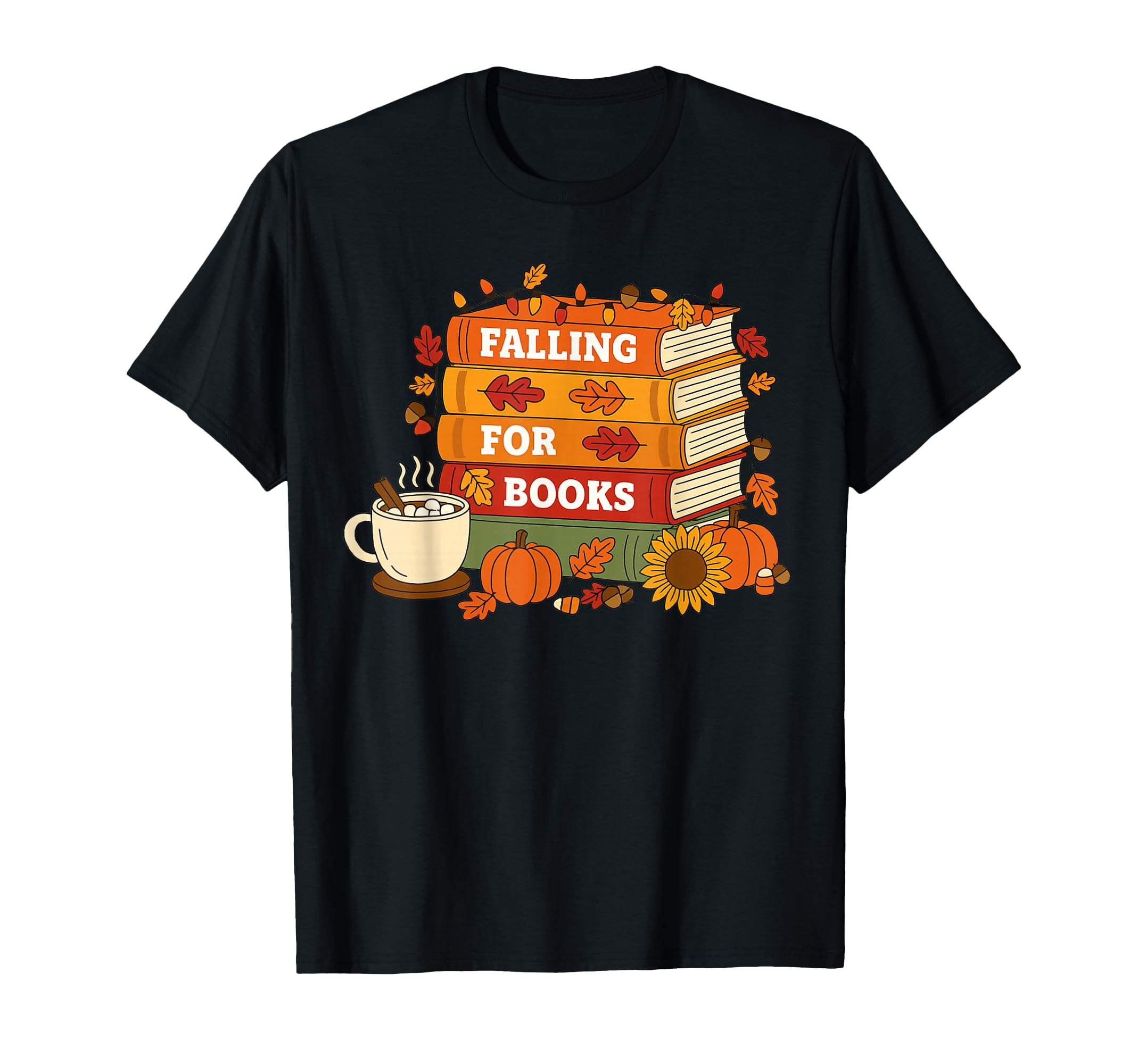 Fall Falling Books Book Lover T-Shirt - Fun Novelty Design for Adults - T-Shirt, Sweatshirt, Hoodie