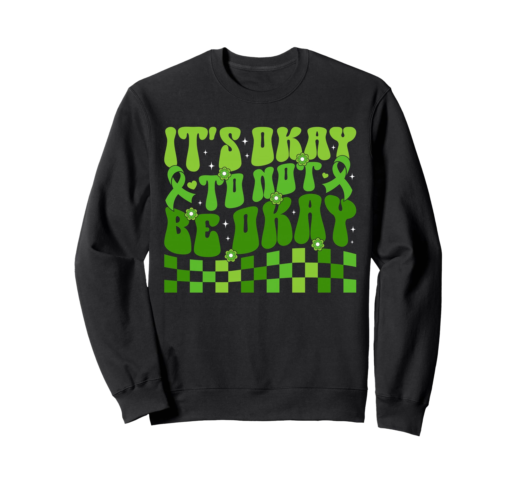 Mental Health Awareness Ribbon Items Hoodie - Aesthetic Graphic Unisex - T-Shirt, Sweatshirt, Hoodie