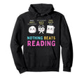 Nothing Beats Reading Funny Rock Paper Hoodie - Custom Art Print Unisex - T-Shirt, Sweatshirt, Hoodie