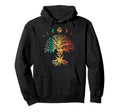 Sacred Yoga Tree Meditation Om Hoodie - Fun Novelty Design for Adults - T-Shirt, Sweatshirt, Hoodie