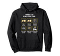 Things I Do My Spare Time Reading Hoodie - Fun Novelty Design for Adults - T-Shirt, Sweatshirt, Hoodie