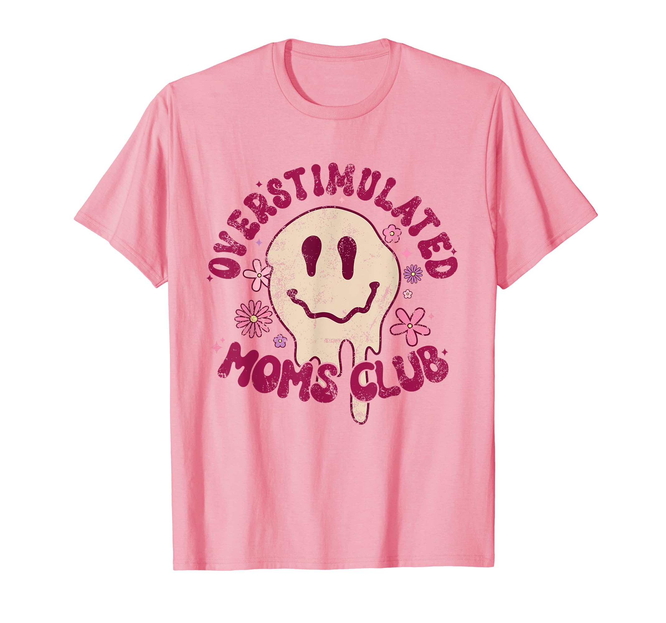 Groovy Overstimulated Moms Club T-Shirt - Graphic Print Men Women - T-Shirt, Sweatshirt, Hoodie