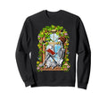 Skeleton Reading Book Floral Sweatshirt - Fun Novelty Design for Adults - T-Shirt, Sweatshirt, Hoodie