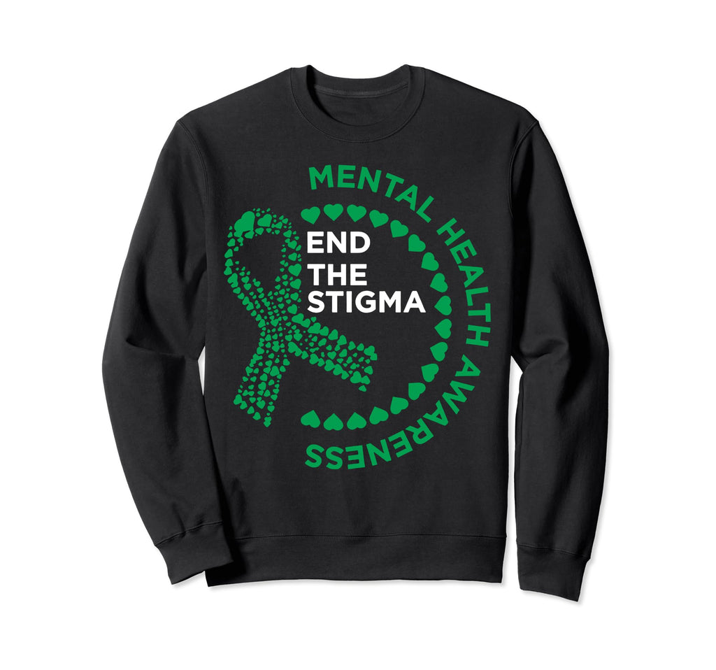 Mental Health Awareness End Sweatshirt - Custom Art Print for Adults - T-Shirt, Sweatshirt, Hoodie