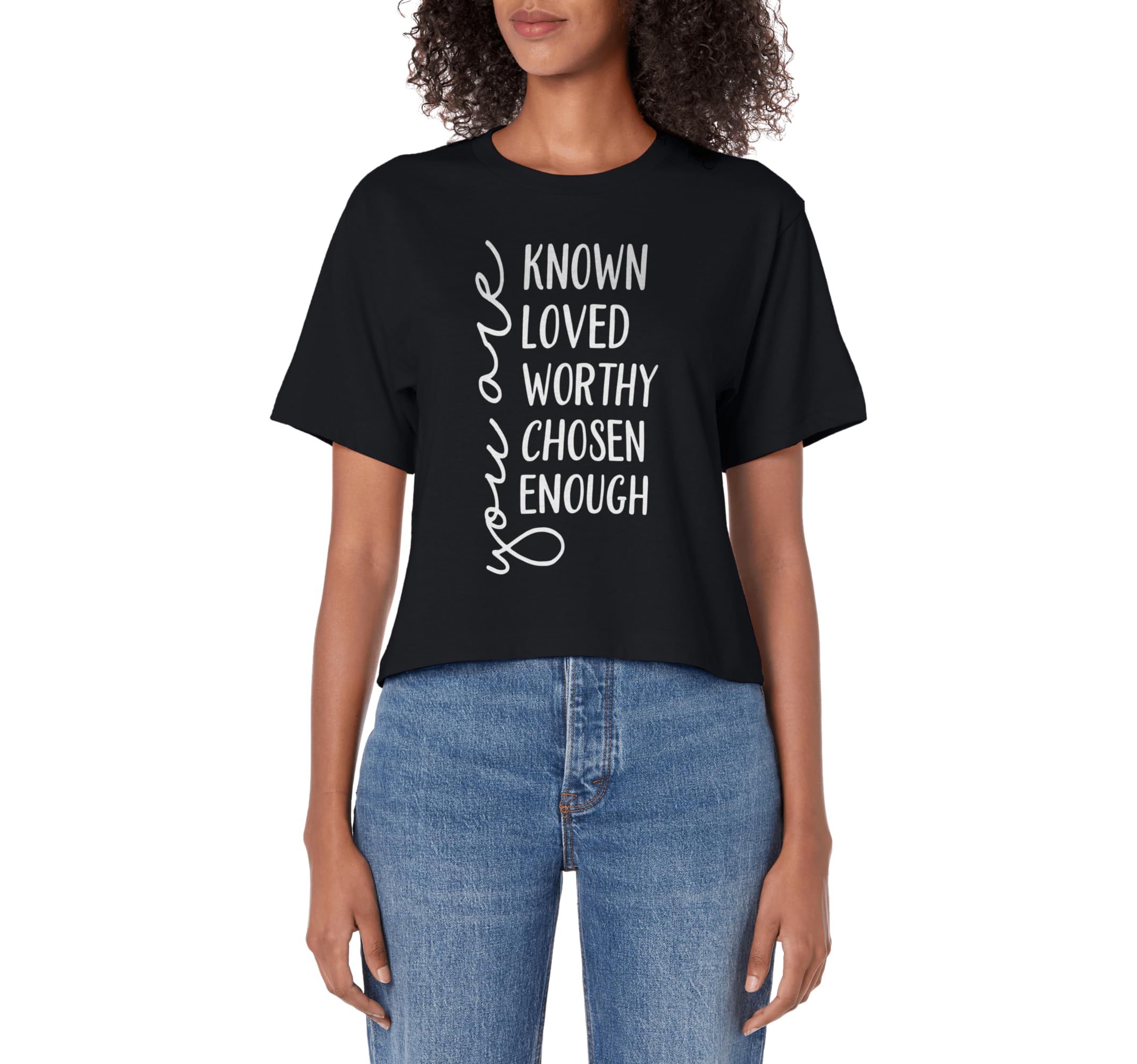 You Are Known Loved Worthy Chosen Hoodie - Casual Everyday Wear Men Women - T-Shirt, Sweatshirt, Hoodie