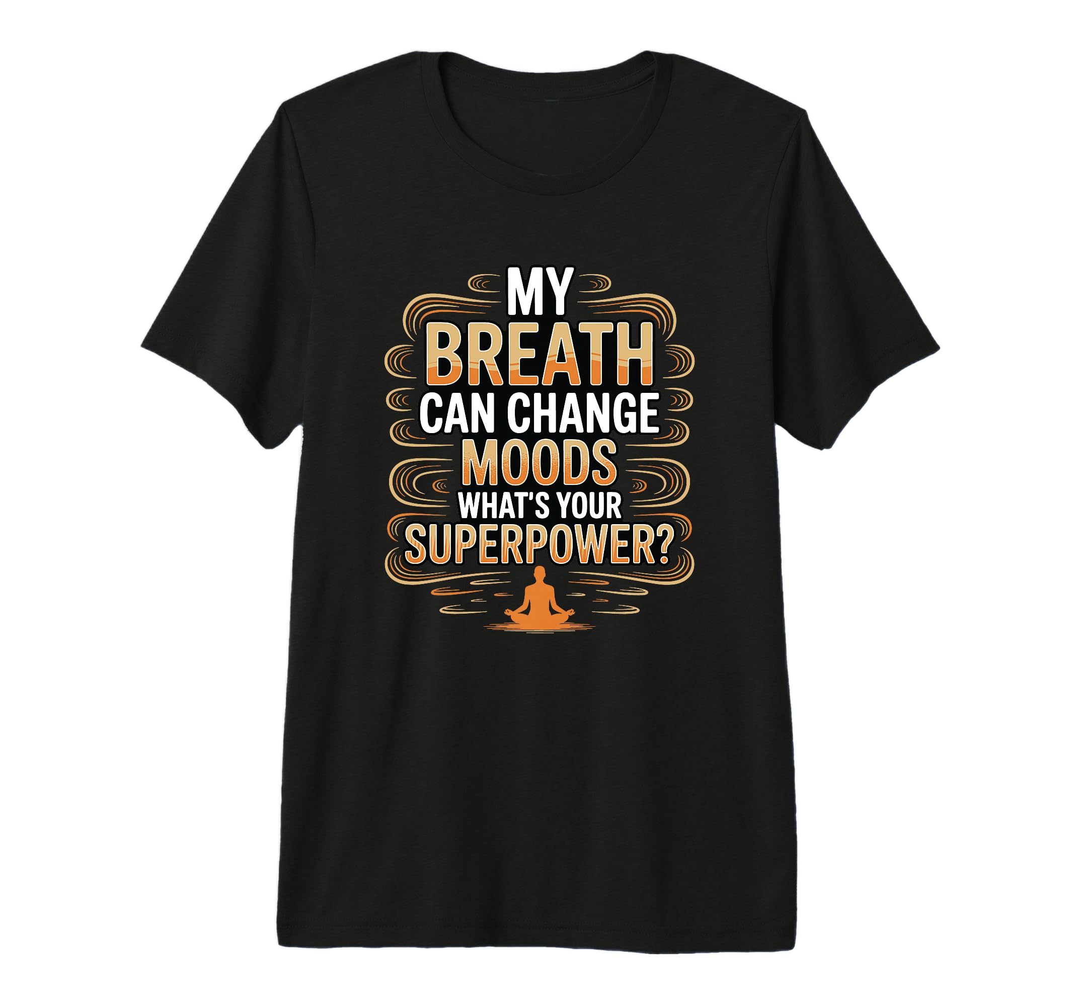 Funny Yoga Meditation Breathwork Tri Blend T-Shirt - Graphic Print Unisex - T-Shirt, Sweatshirt, Hoodie