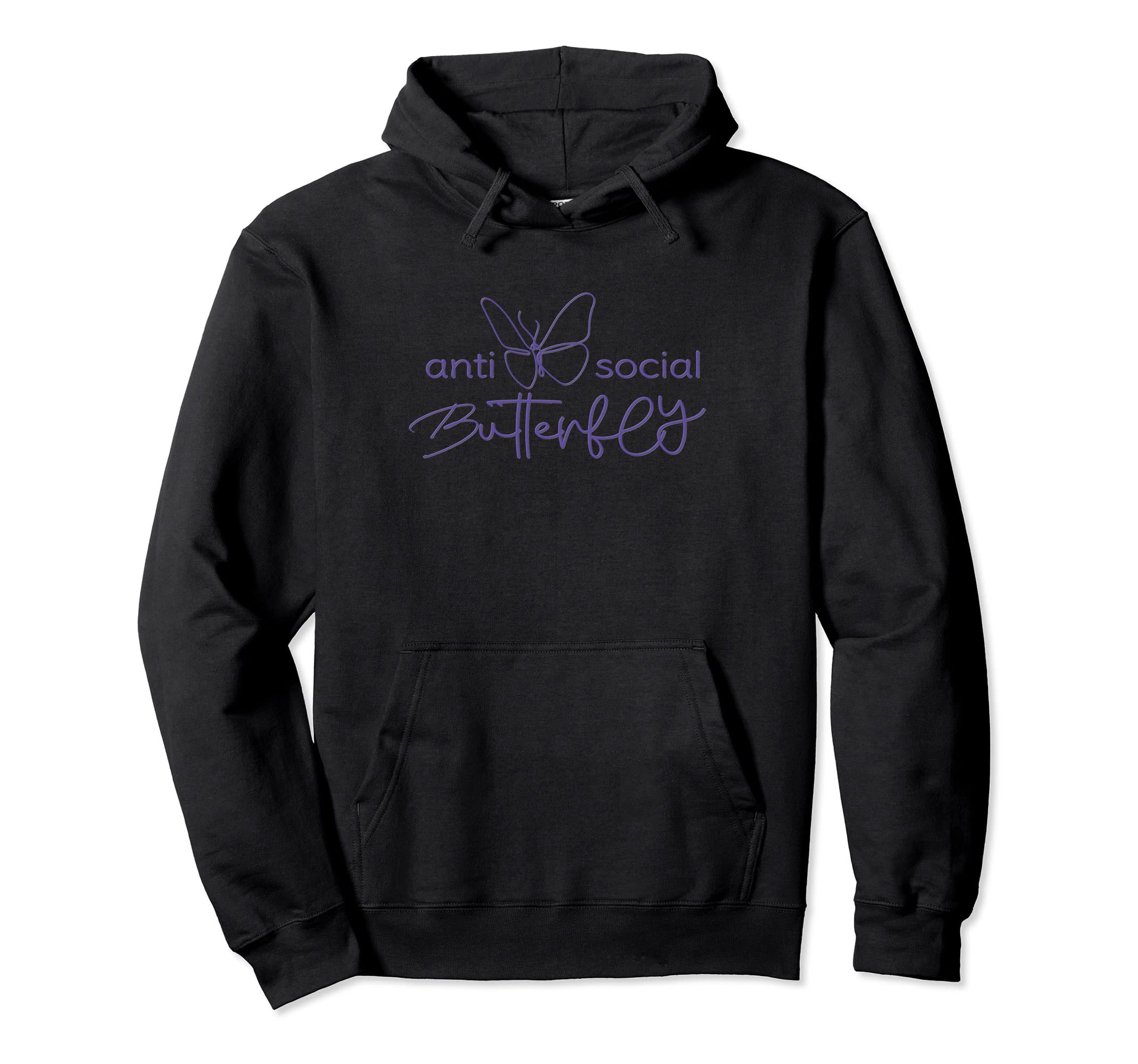 Clever Antisocial Butterfly Her Hoodie - Streetwear Style Men Women - T-Shirt, Sweatshirt, Hoodie