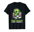 Book Dragon Not Worm Kawaii Book T-Shirt - Custom Art Print for Adults - T-Shirt, Sweatshirt, Hoodie