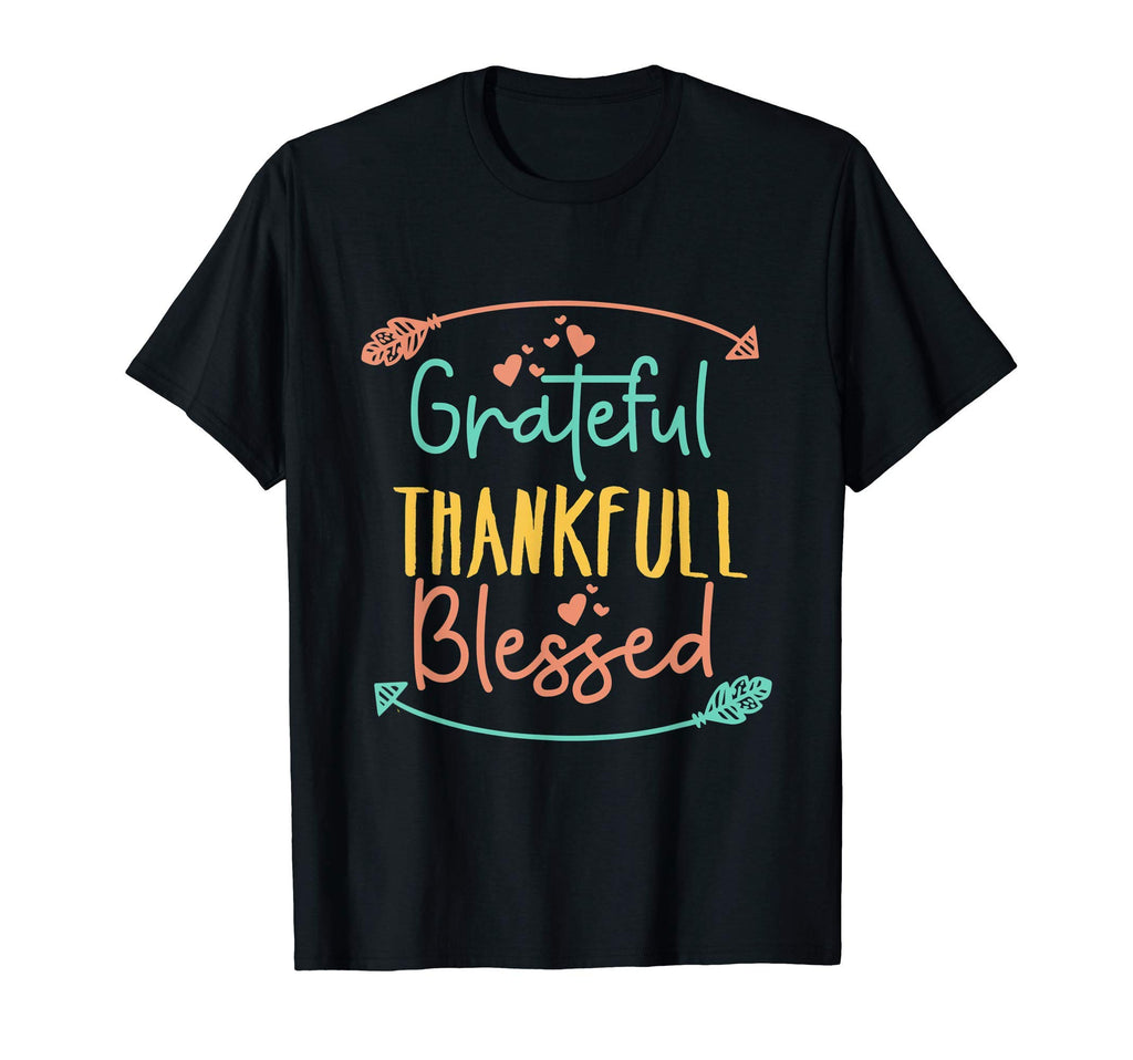Grateful Thankful Blessed Gratitude T-Shirt - Trendy Graphic for Adults - T-Shirt, Sweatshirt, Hoodie