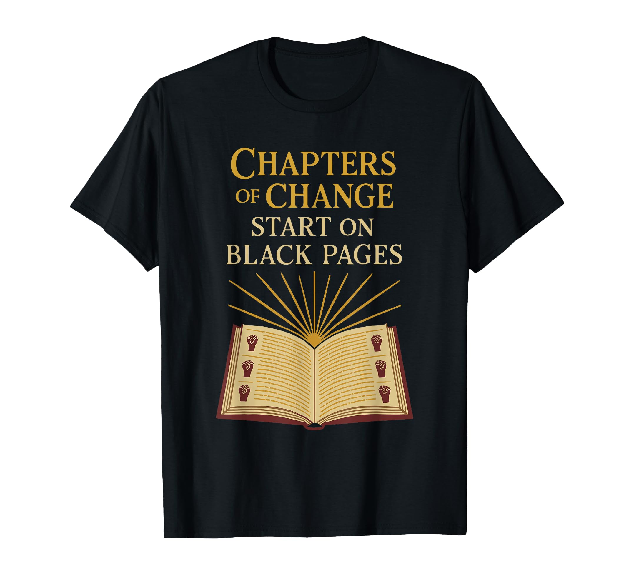Black And Booked Afro Literary Pride T-Shirt - Novelty Apparel Men Women - T-Shirt, Sweatshirt, Hoodie