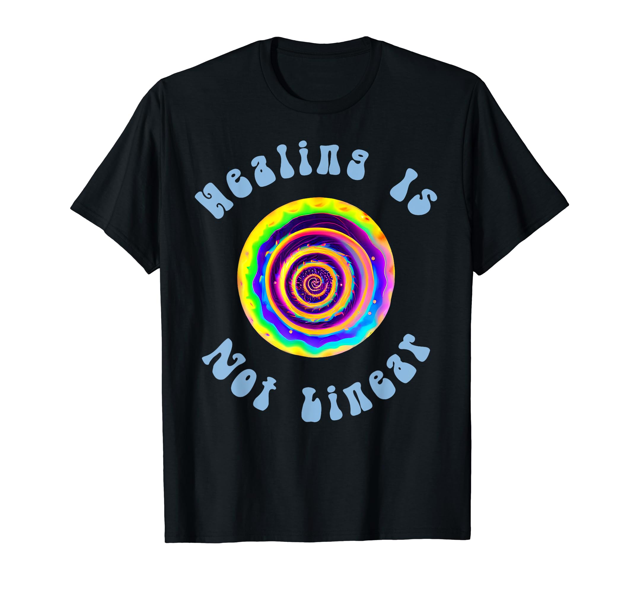 Healing Is Not Linear Mental Health T-Shirt - Novelty Apparel for Adults - T-Shirt, Sweatshirt, Hoodie