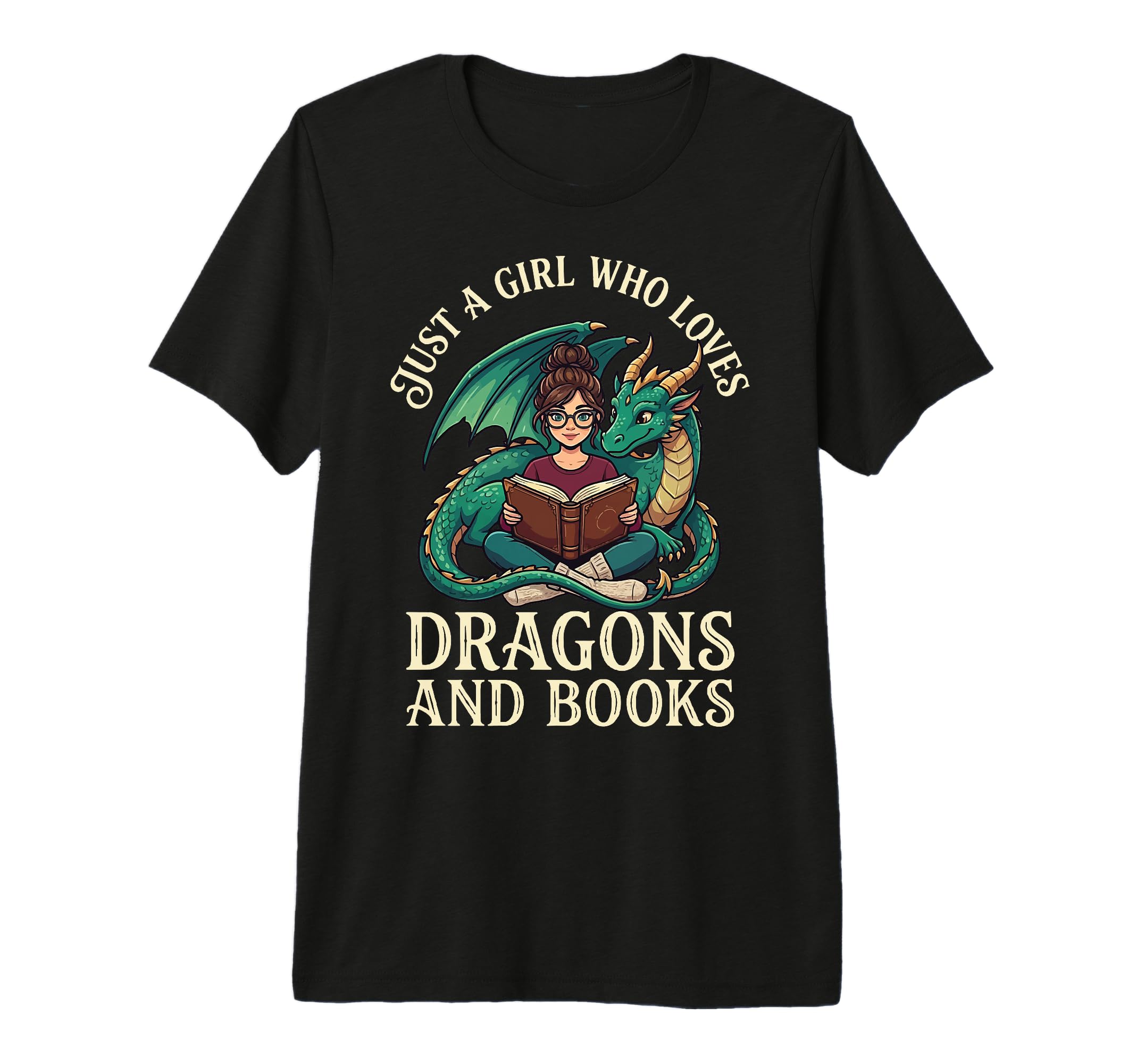 Just Who Loves Dragons And Books Tri T-Shirt - Streetwear Style Unisex - T-Shirt, Sweatshirt, Hoodie