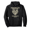 Overstimulated Moms Club Sensory Hoodie - Minimalist Print Men Women - T-Shirt, Sweatshirt, Hoodie