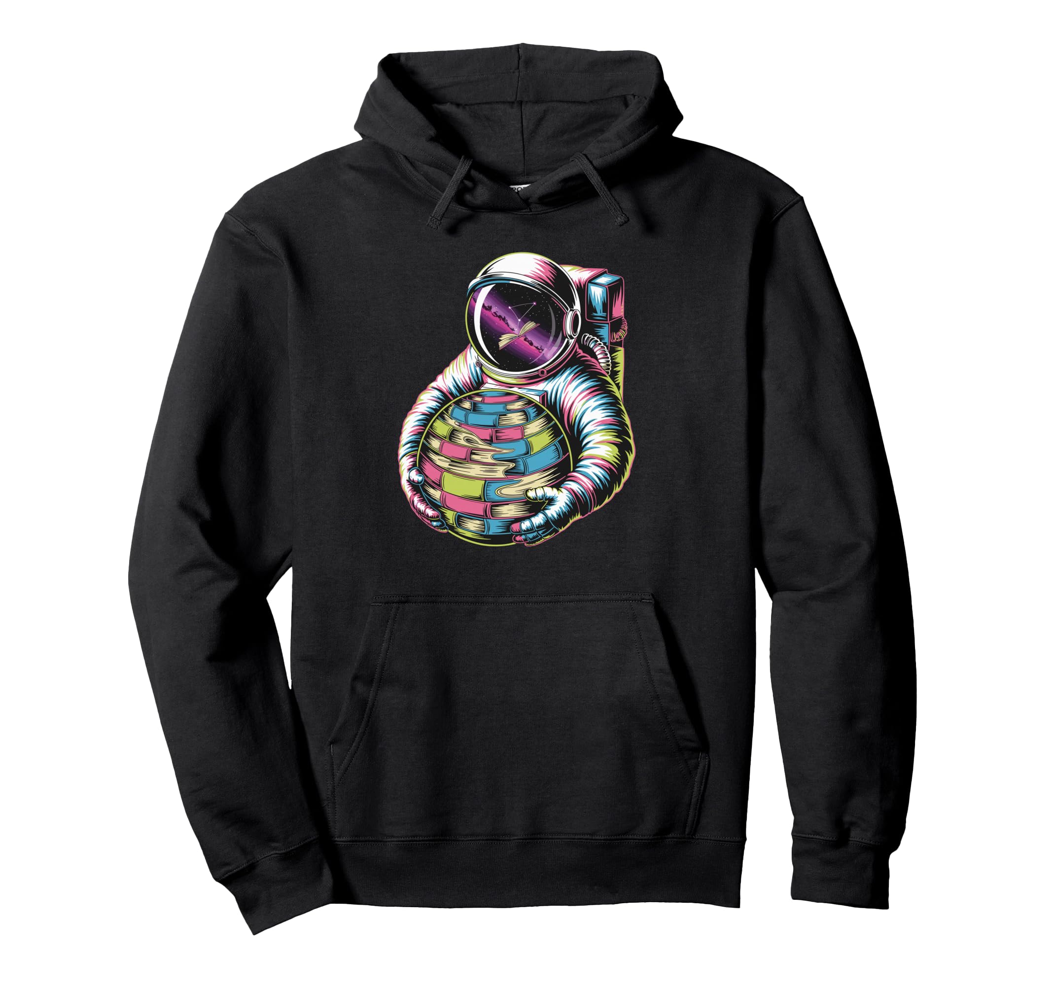 Awesome Cosmic Bibliophile Hoodie - Casual Everyday Wear for Adults - T-Shirt, Sweatshirt, Hoodie