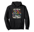 Magic Rainbow Unicorn You Can Do Hard Hoodie - Trendy Graphic Unisex - T-Shirt, Sweatshirt, Hoodie
