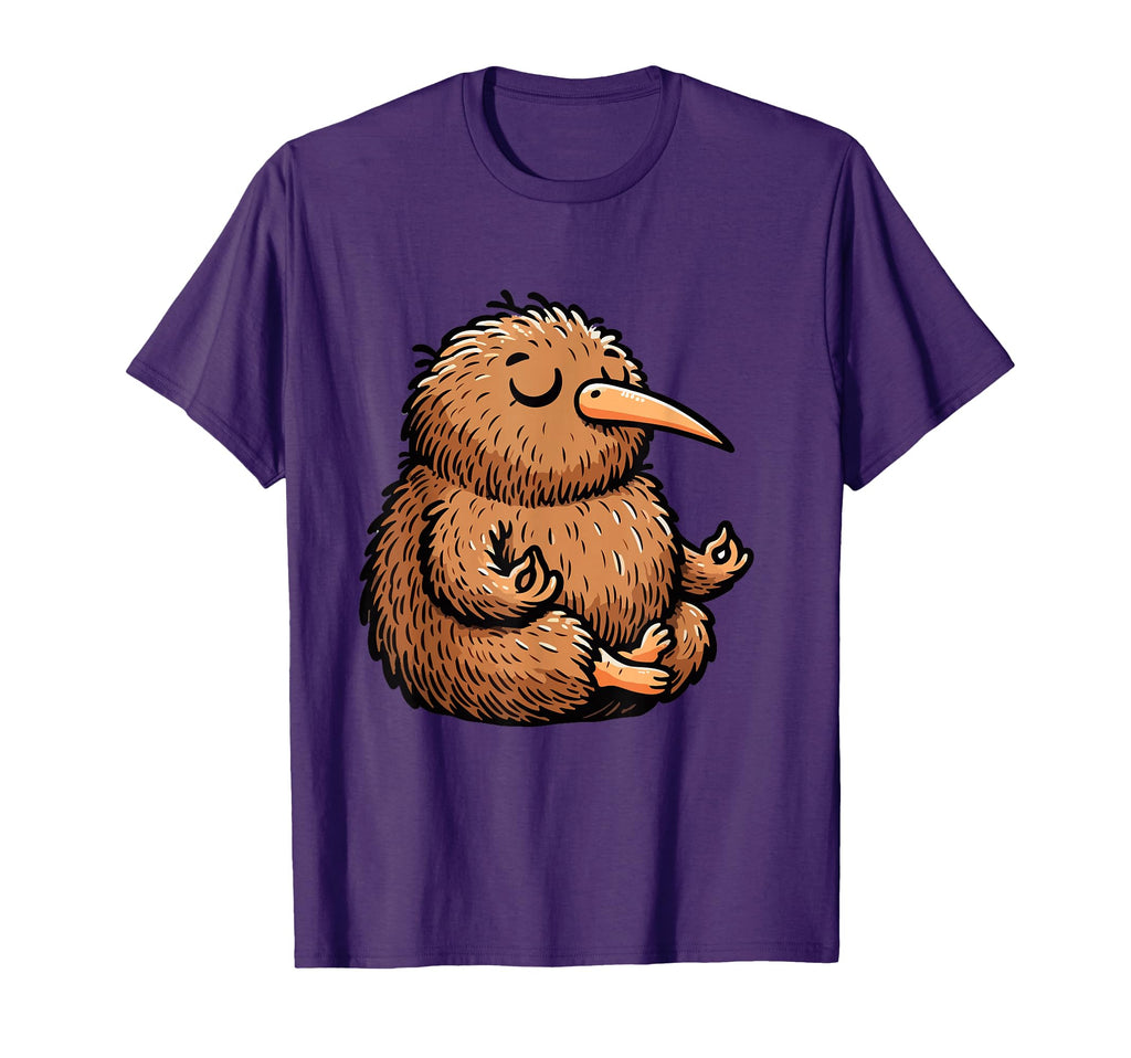 Meditation Kiwi Bird Yoga Pose T-Shirt - Custom Art Print Men Women - T-Shirt, Sweatshirt, Hoodie