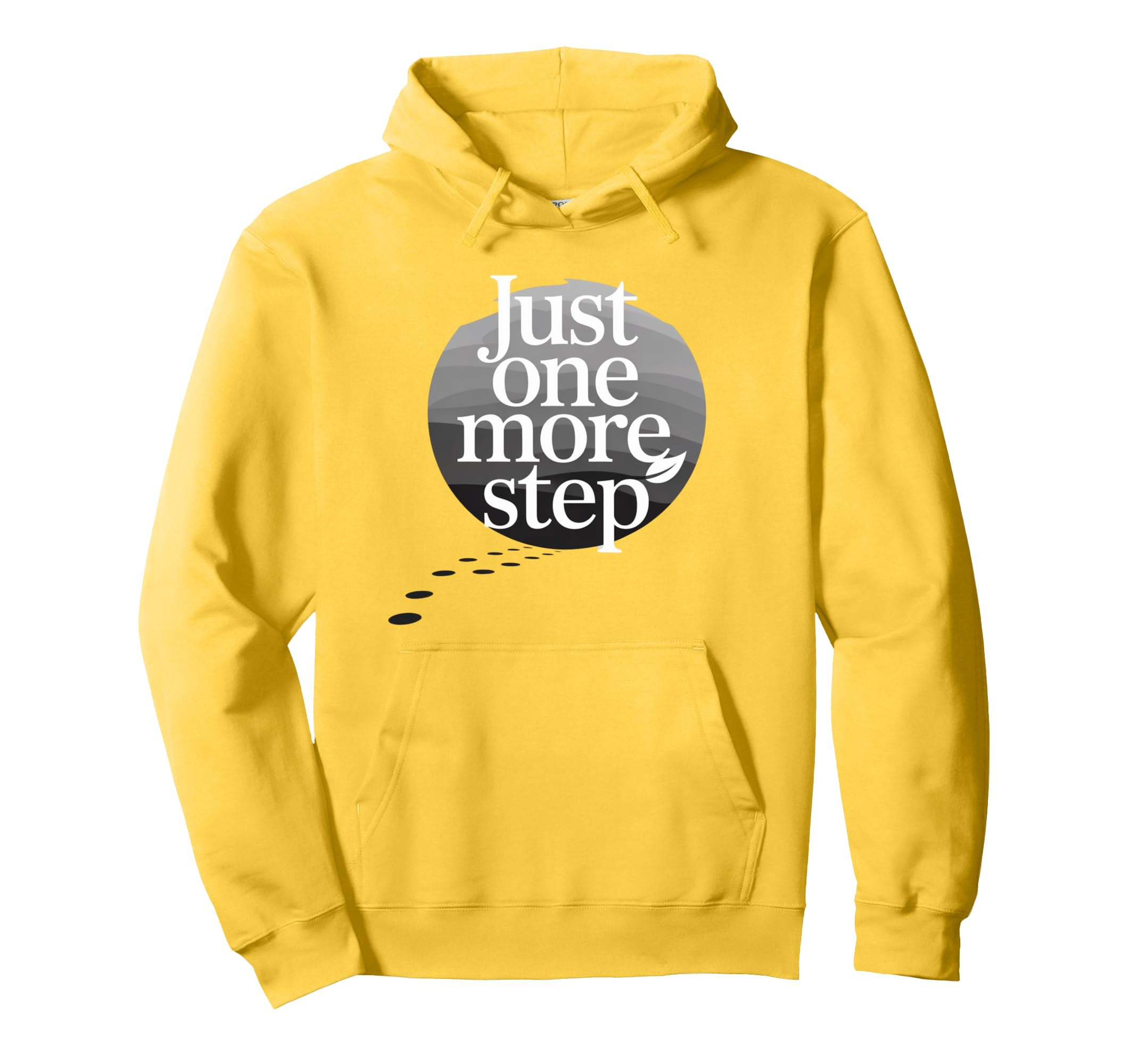 Just One More Step Hiking Motivation Hoodie - Minimalist Print Men Women - T-Shirt, Sweatshirt, Hoodie