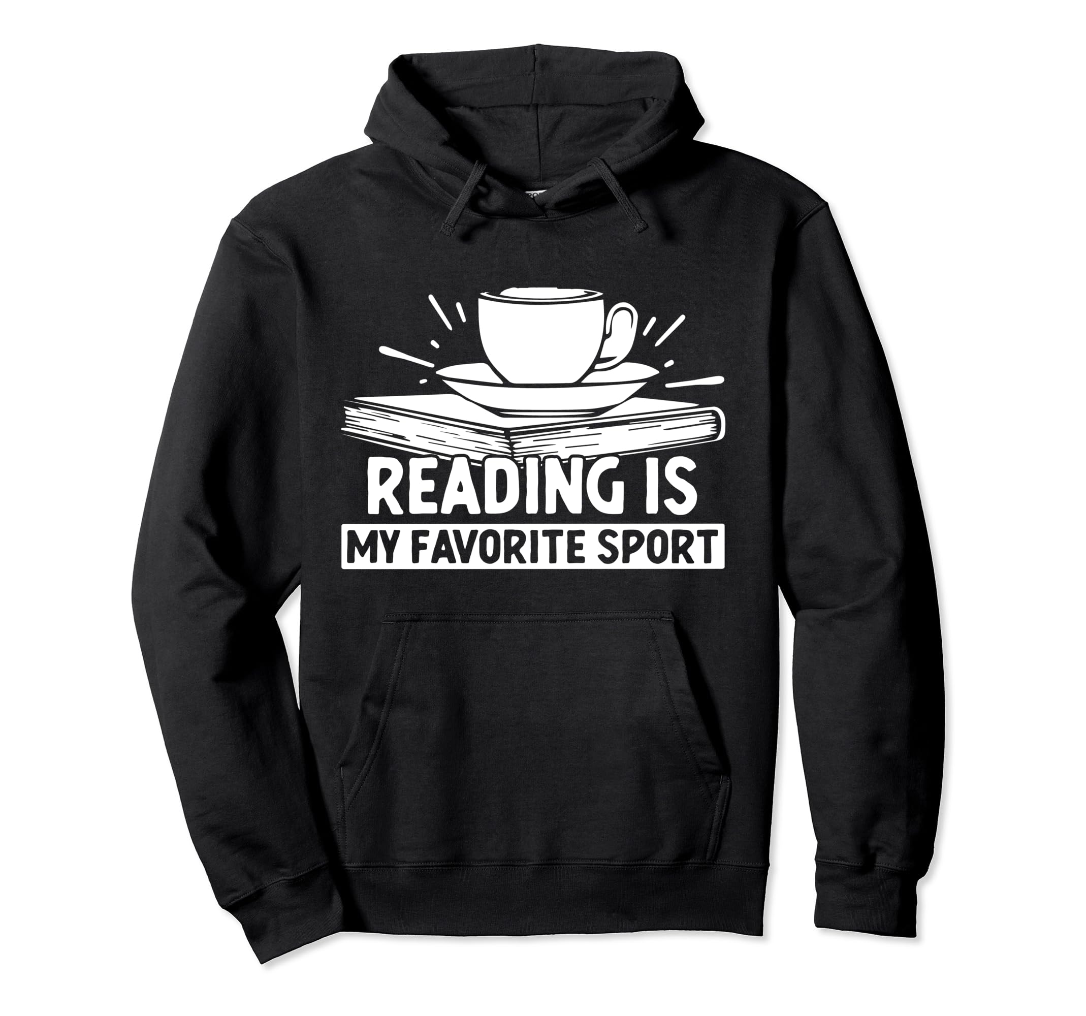 Reading Is My Favorite Sport Introvert Hoodie - Fun Novelty Design Unisex - T-Shirt, Sweatshirt, Hoodie