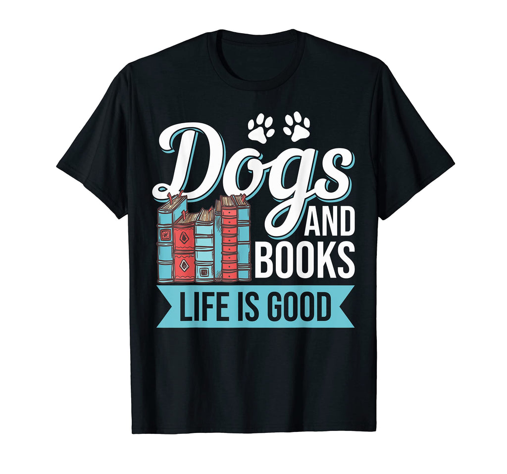 Reading Lovers Book Lovers Dogs T-Shirt - Fun Novelty Design Men Women - T-Shirt, Sweatshirt, Hoodie