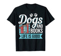 Reading Lovers Book Lovers Dogs T-Shirt - Fun Novelty Design Men Women - T-Shirt, Sweatshirt, Hoodie