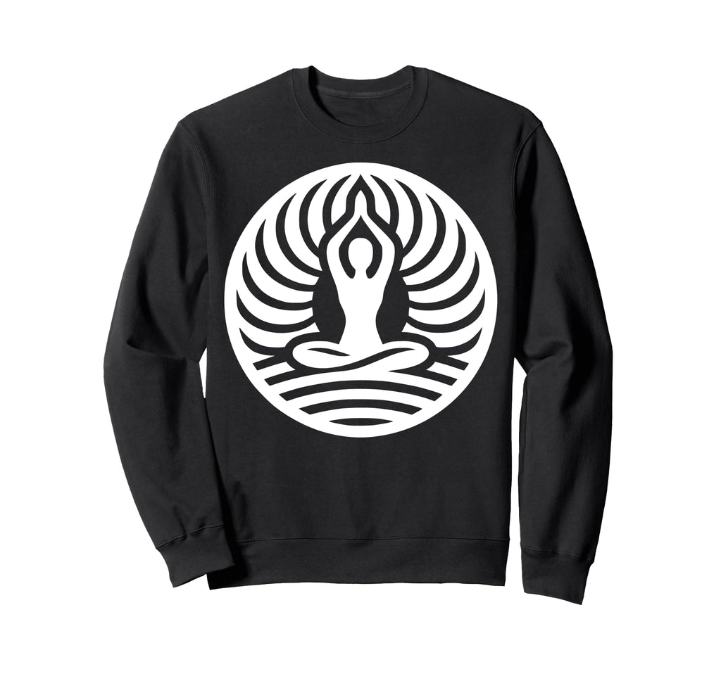 Yogi Silhouette Waves Sweatshirt - Casual Everyday Wear for Adults - T-Shirt, Sweatshirt, Hoodie