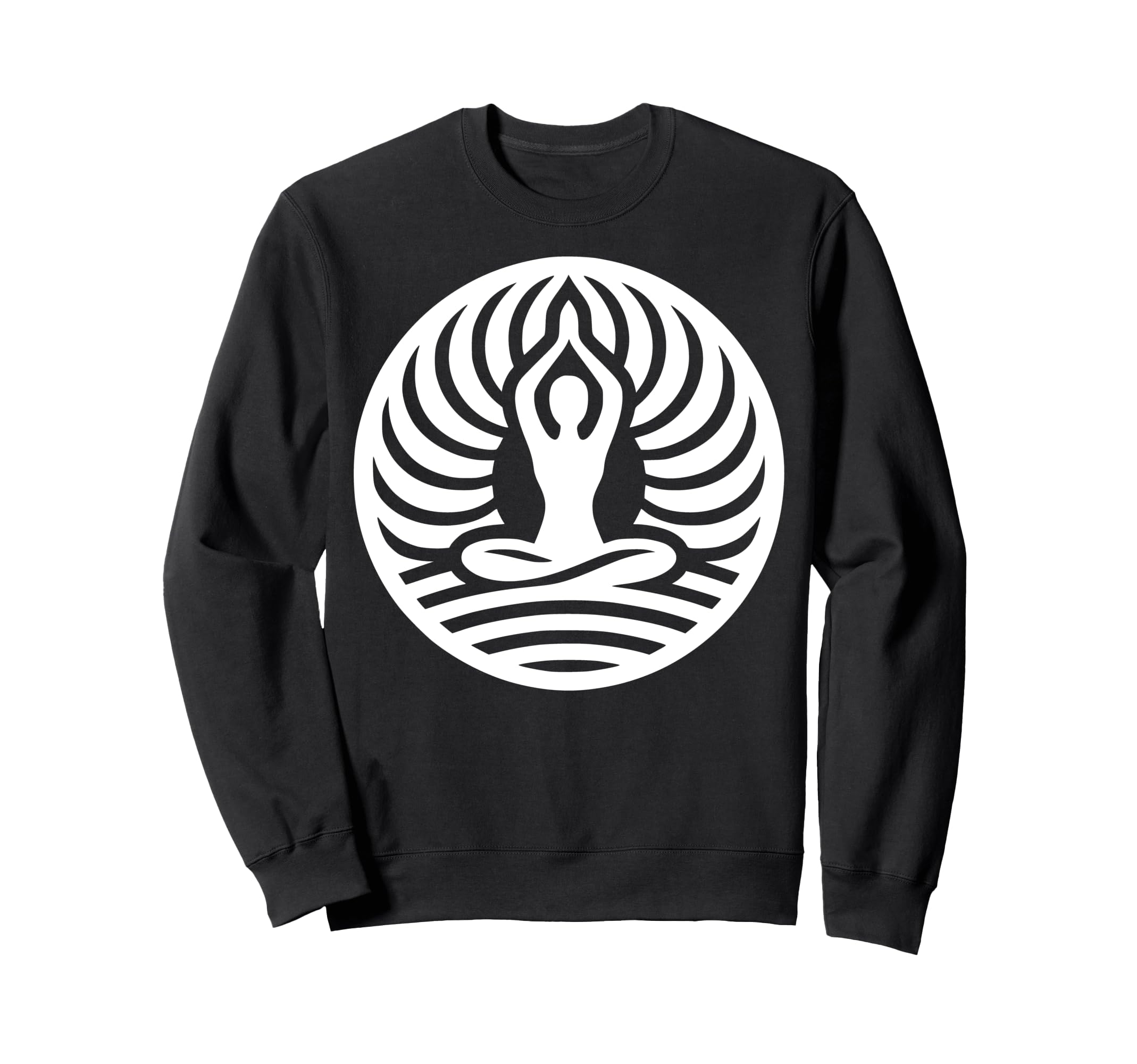 Yogi Silhouette Waves Sweatshirt - Casual Everyday Wear for Adults - T-Shirt, Sweatshirt, Hoodie