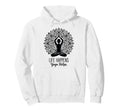 Funny Life Happens Yoga Helps Hoodie - Casual Everyday Wear Men Women - T-Shirt, Sweatshirt, Hoodie