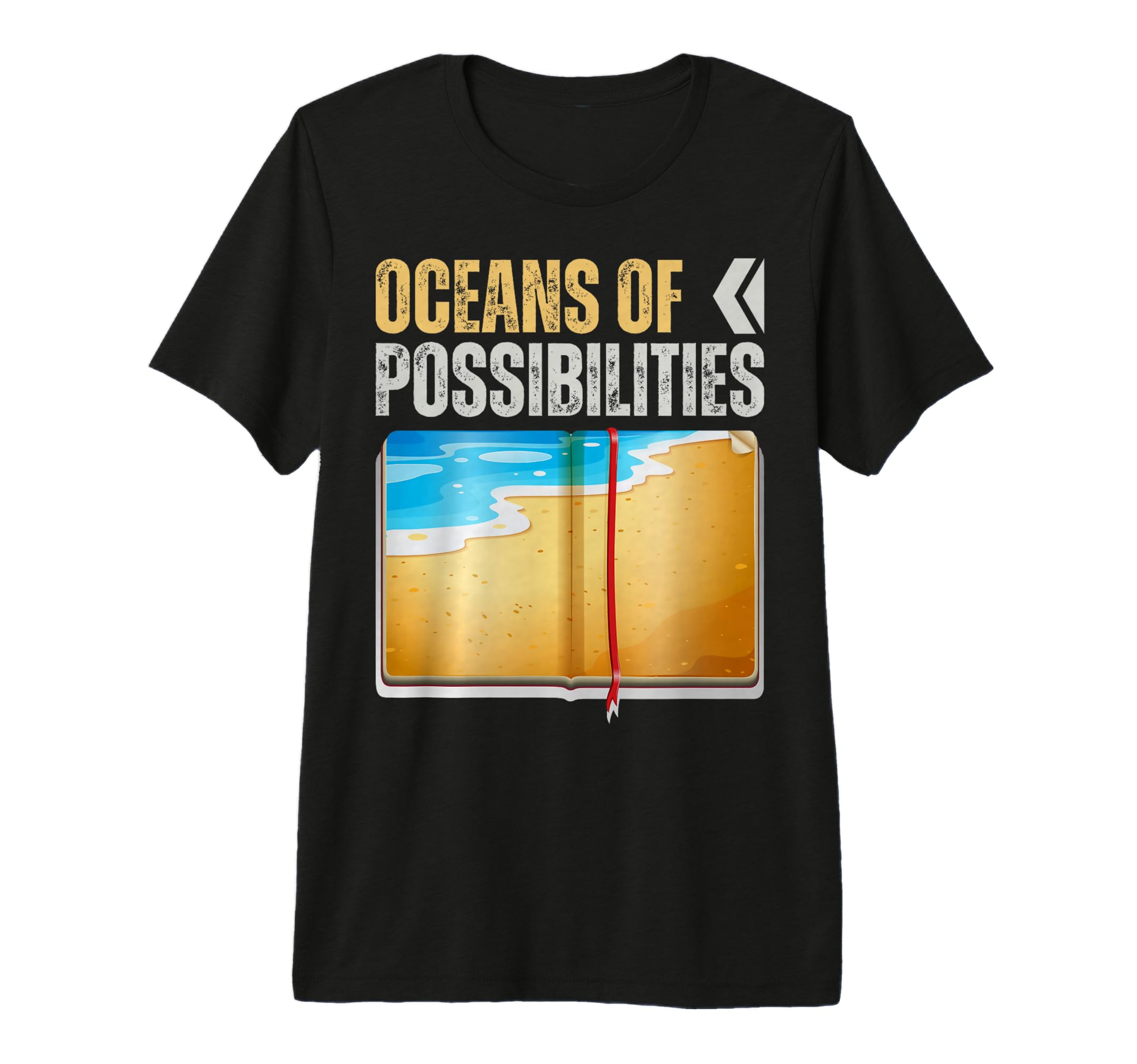 Oceans Possibilities Reading Books T-Shirt - Aesthetic Graphic Men Women - T-Shirt, Sweatshirt, Hoodie
