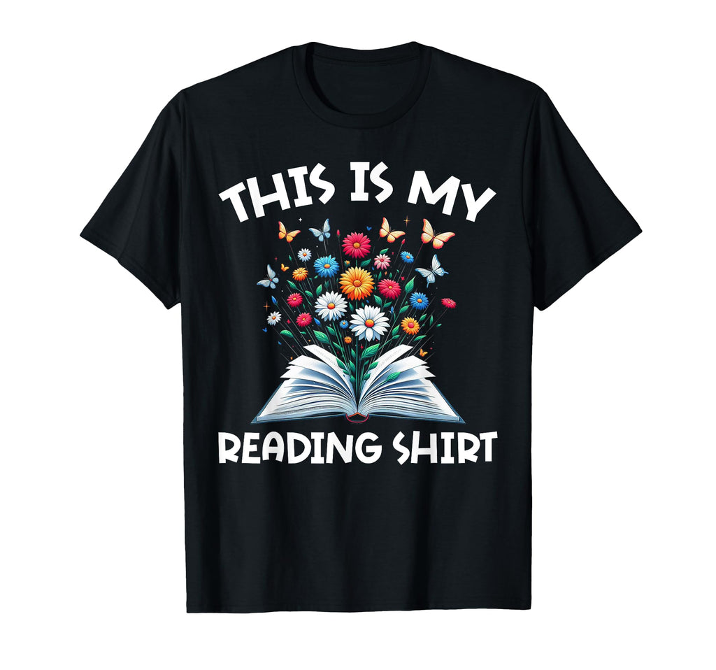 This Is My Reading Book Lover Librarian T-Shirt - Graphic Print Unisex - T-Shirt, Sweatshirt, Hoodie