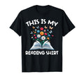This Is My Reading Book Lover Librarian T-Shirt - Graphic Print Unisex - T-Shirt, Sweatshirt, Hoodie