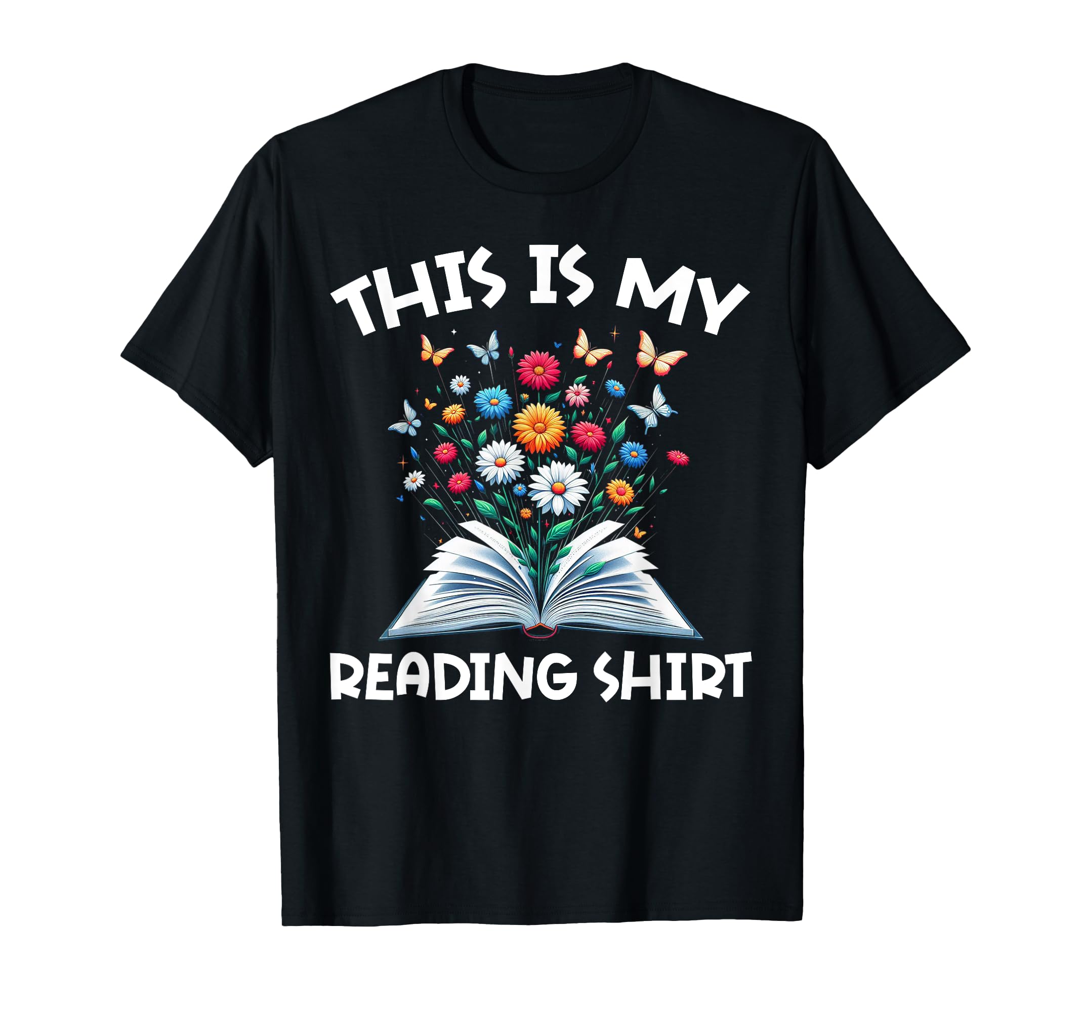 This Is My Reading Book Lover Librarian T-Shirt - Graphic Print Unisex - T-Shirt, Sweatshirt, Hoodie