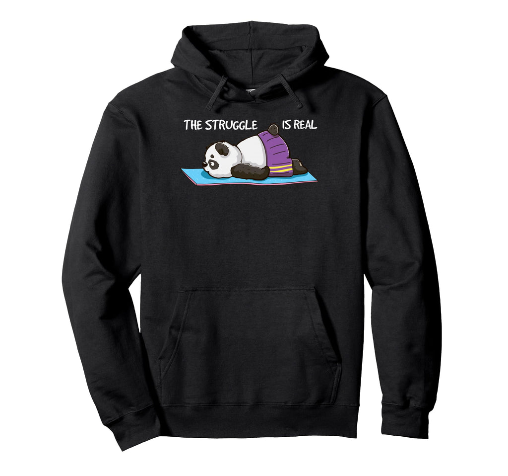Funny Panda Yogi Yoga Pose Namaste Hoodie - Novelty Apparel Men Women - T-Shirt, Sweatshirt, Hoodie