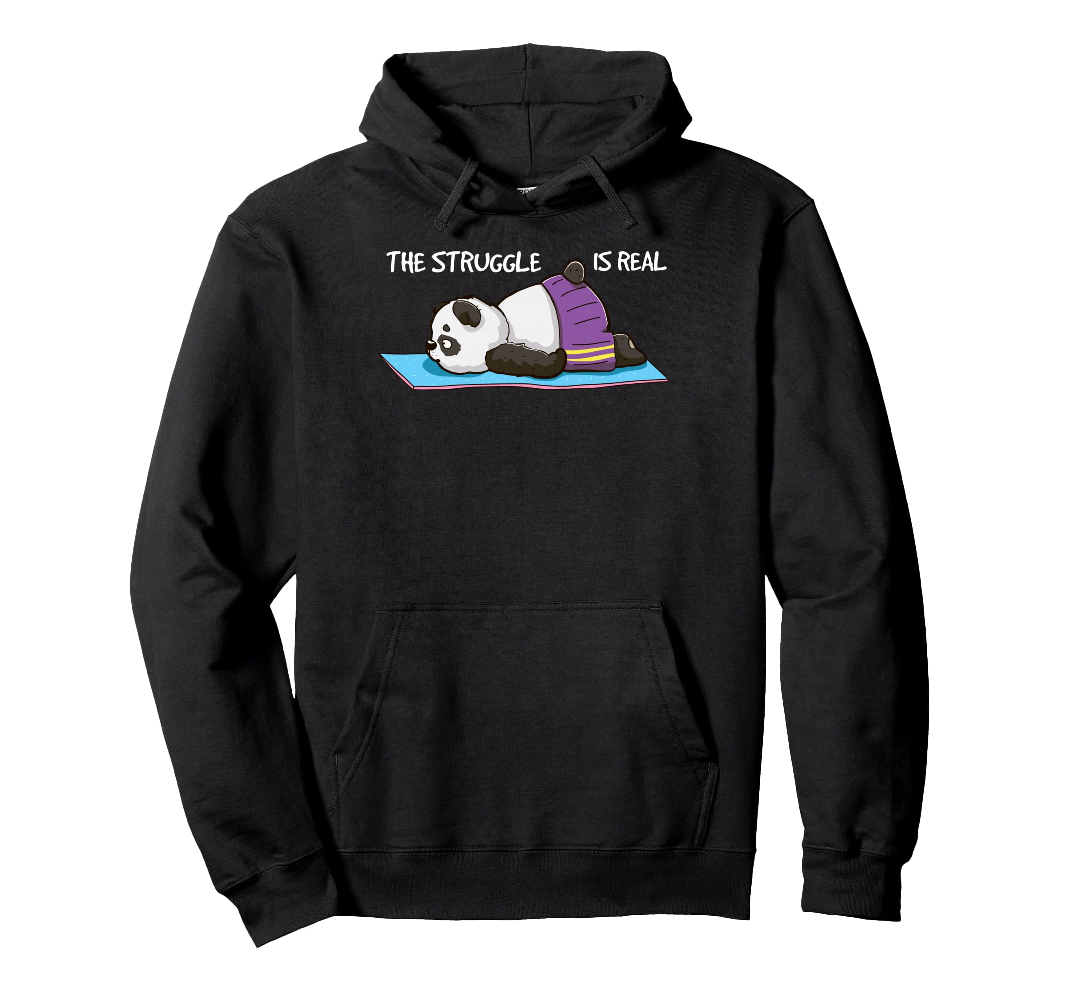 Funny Panda Yogi Yoga Pose Namaste Hoodie - Novelty Apparel Men Women - T-Shirt, Sweatshirt, Hoodie