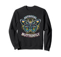 Antisocial Butterfly Sweatshirt - Casual Everyday Wear Men Women - T-Shirt, Sweatshirt, Hoodie
