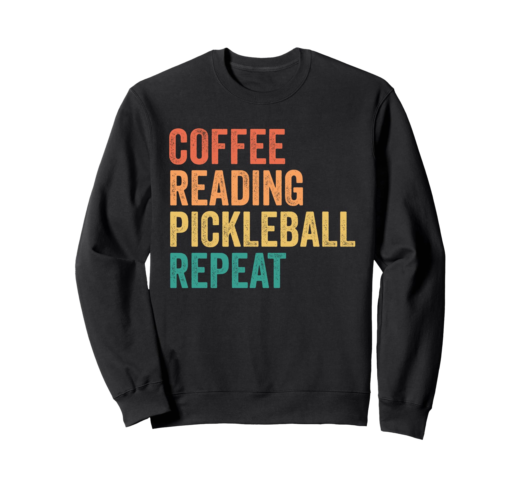 Funny Pickler Coffee Reading Sweatshirt - Minimalist Print Men Women - T-Shirt, Sweatshirt, Hoodie