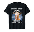 Emotional Support Animal Goat T-Shirt - Novelty Apparel Men Women - T-Shirt, Sweatshirt, Hoodie