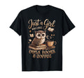 Just Who Loves Owls Books Coffee T-Shirt - Streetwear Style Men Women - T-Shirt, Sweatshirt, Hoodie