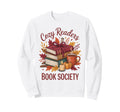 Cozy Readers Book Society Fall Sweatshirt - Minimalist Print for Adults - T-Shirt, Sweatshirt, Hoodie