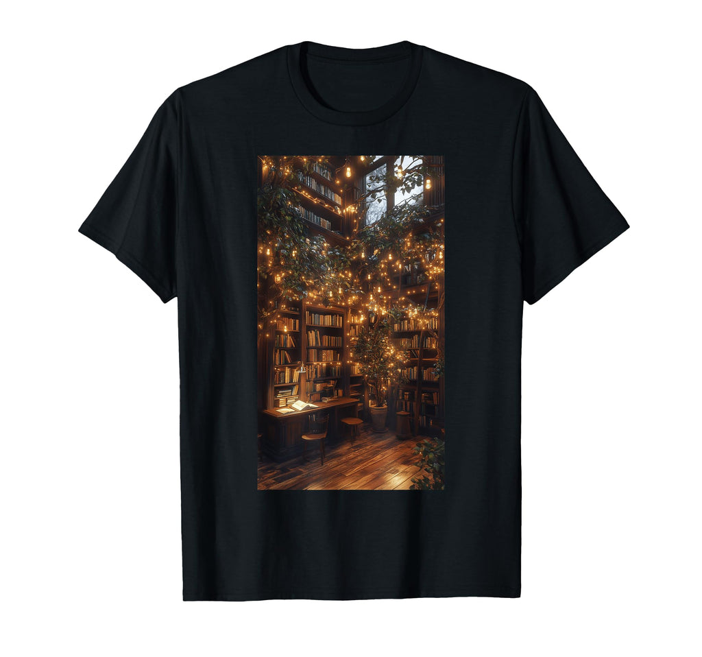 Magical Library Books Reading Nook Cozy T-Shirt - Trendy Graphic Men Women - T-Shirt, Sweatshirt, Hoodie
