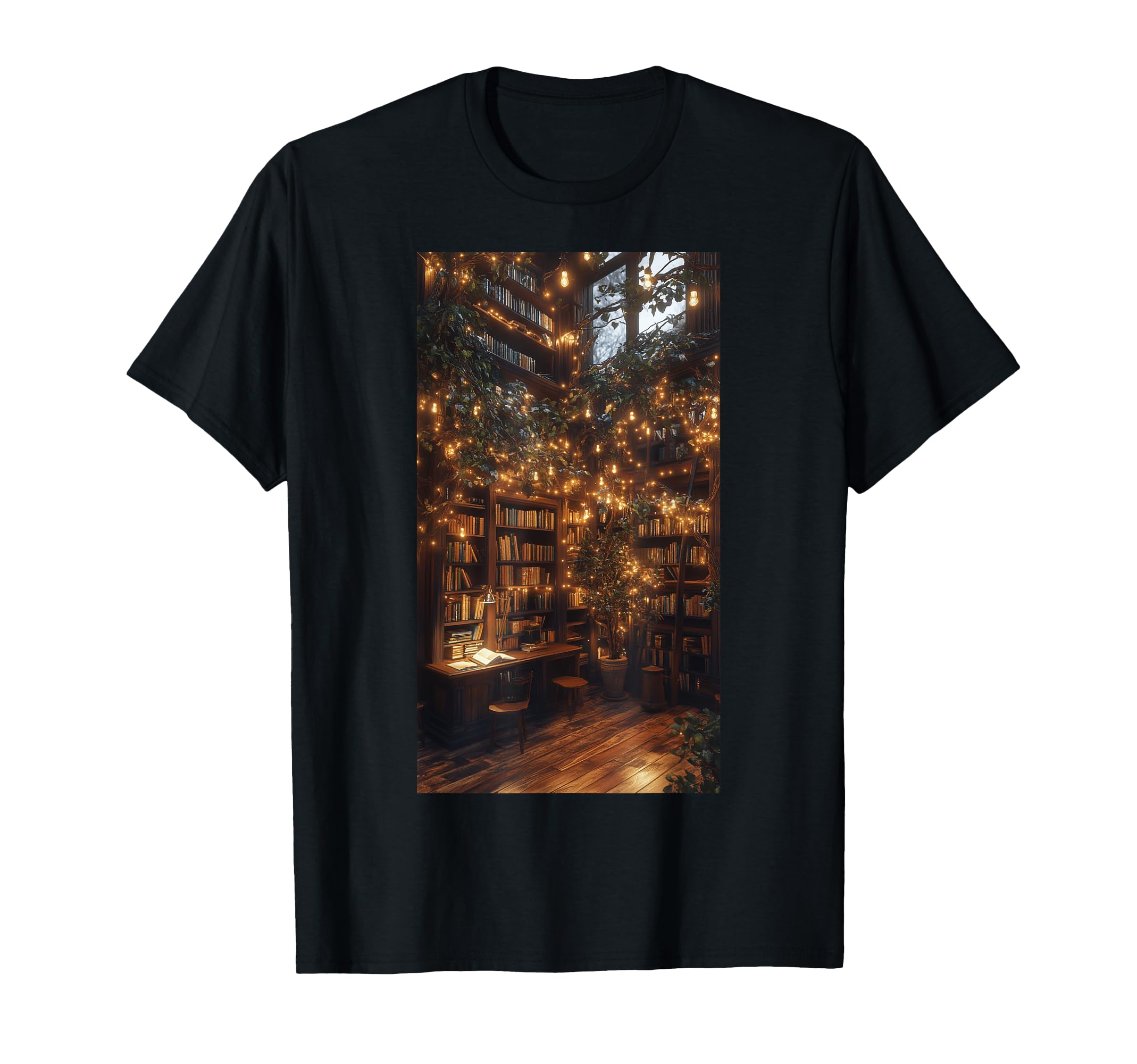 Magical Library Books Reading Nook Cozy T-Shirt - Trendy Graphic Men Women - T-Shirt, Sweatshirt, Hoodie