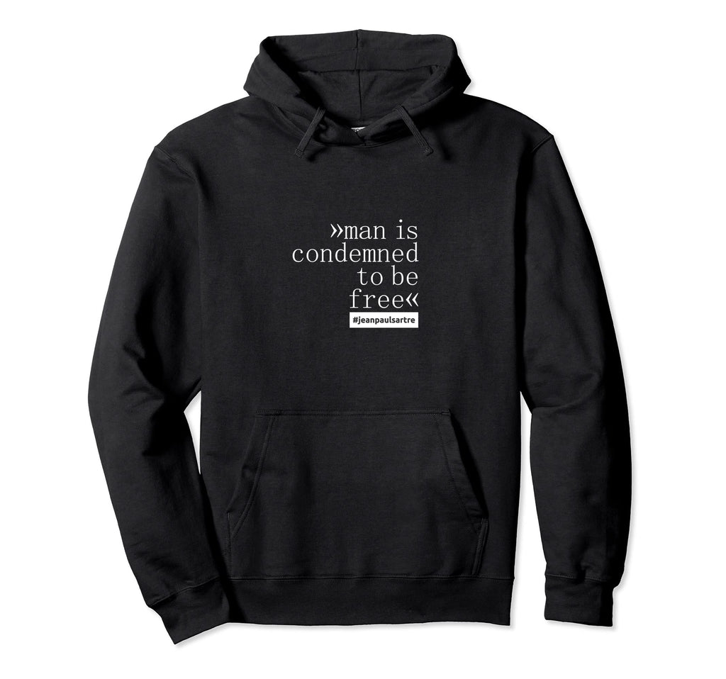 Sartre Literature Philosophy Art Hoodie - Casual Everyday Wear for Adults - T-Shirt, Sweatshirt, Hoodie