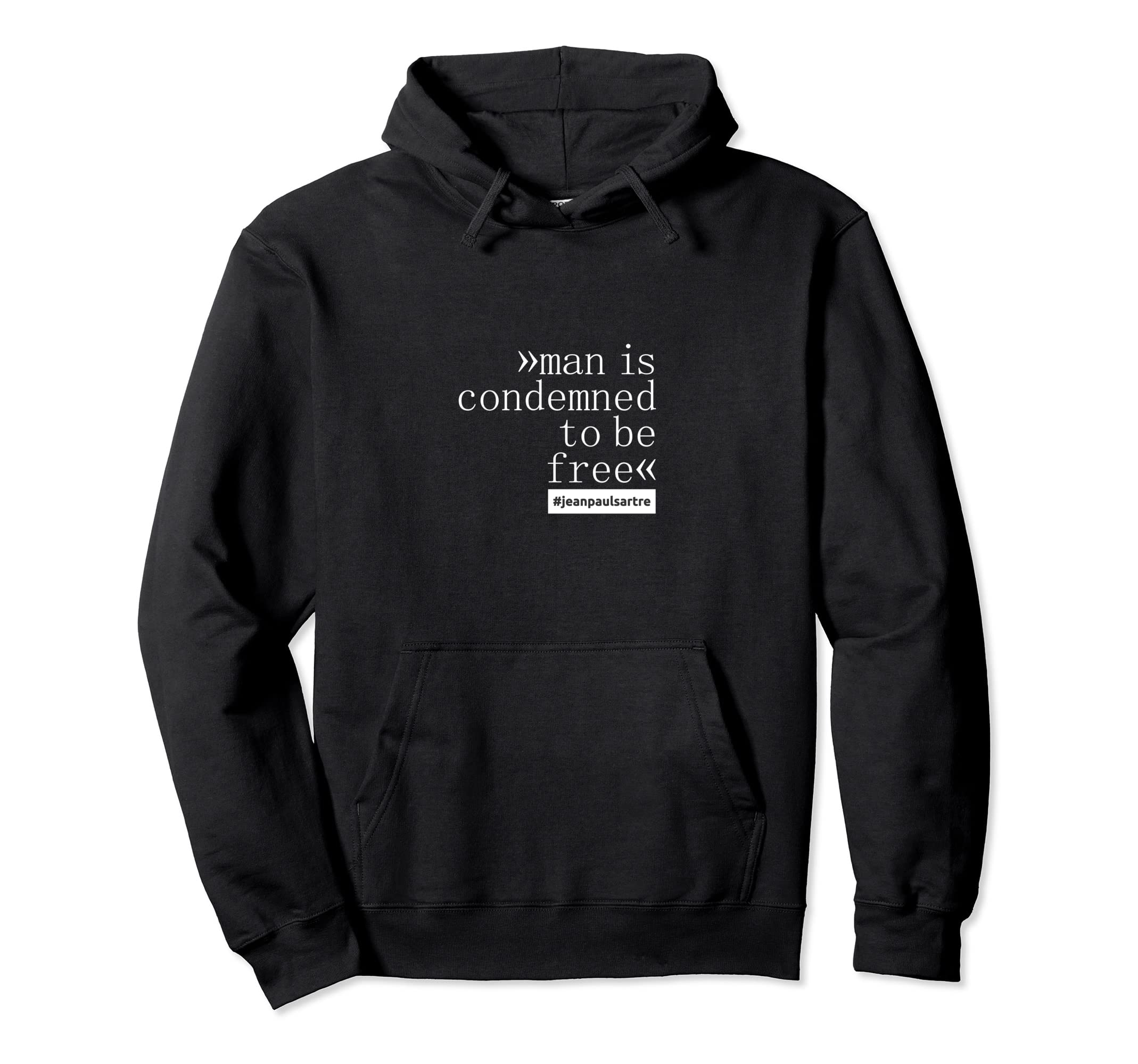 Sartre Literature Philosophy Art Hoodie - Casual Everyday Wear for Adults - T-Shirt, Sweatshirt, Hoodie