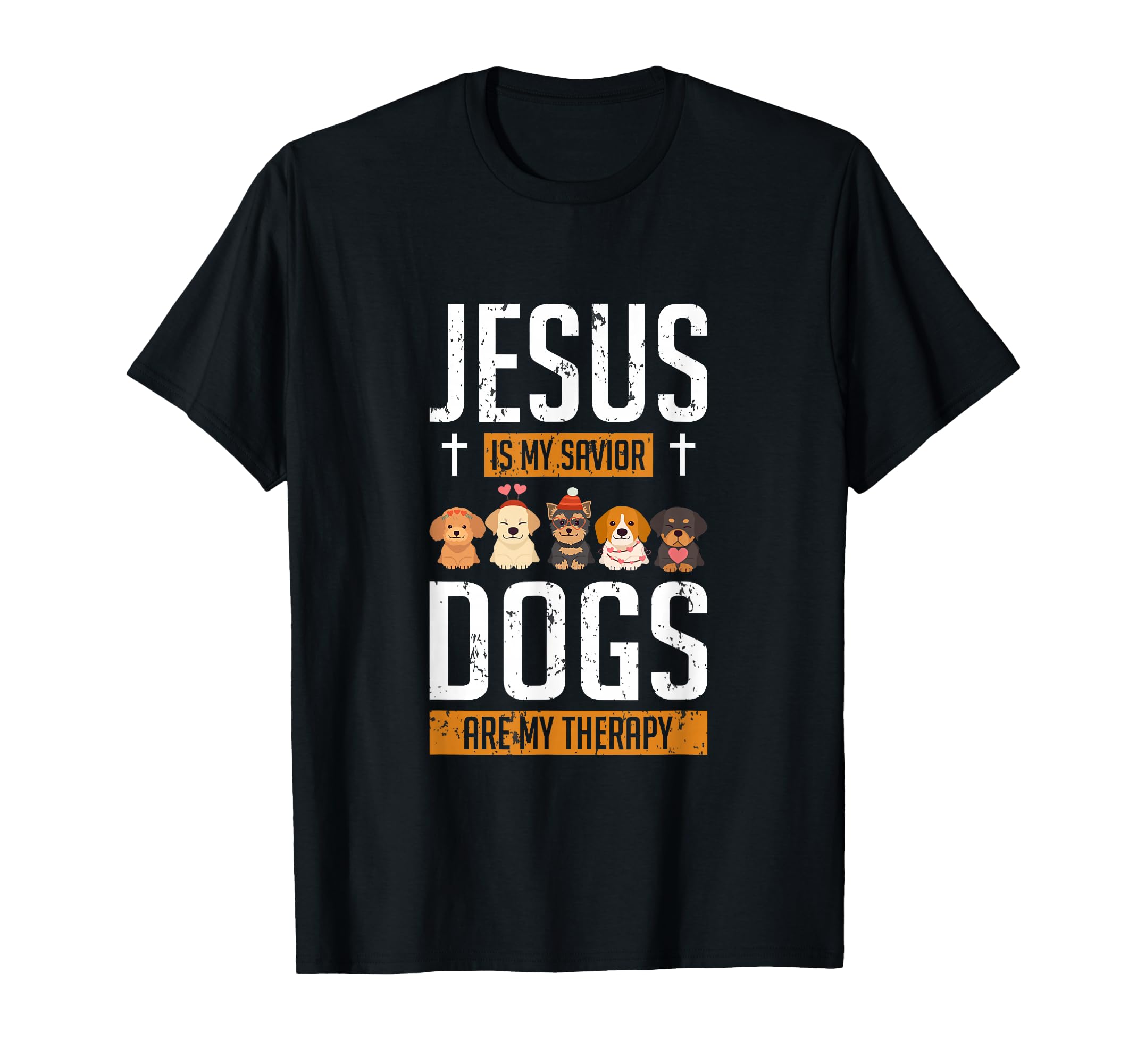 Dog Lover Jesus Is My Savior Dogs Are My T-Shirt - Graphic Print Men Women - T-Shirt, Sweatshirt, Hoodie