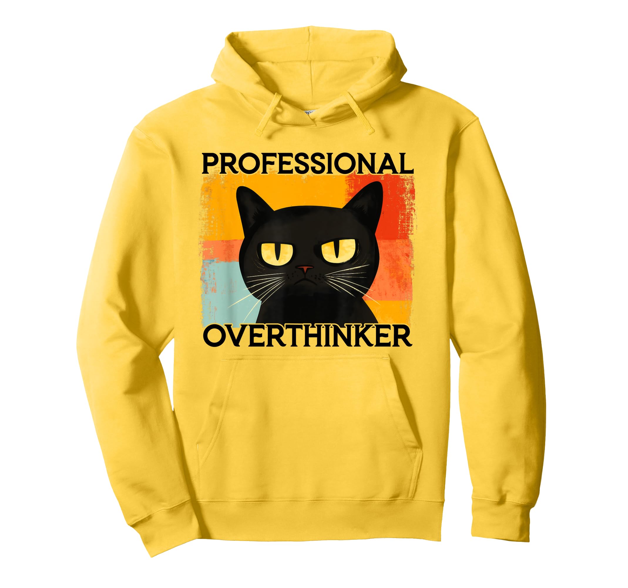 Funny Silly Cat Professional Hoodie - Casual Everyday Wear Men Women - T-Shirt, Sweatshirt, Hoodie