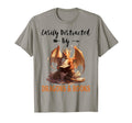 Easily Distracted Dragons And Books T-Shirt - Streetwear Style for Adults - T-Shirt, Sweatshirt, Hoodie