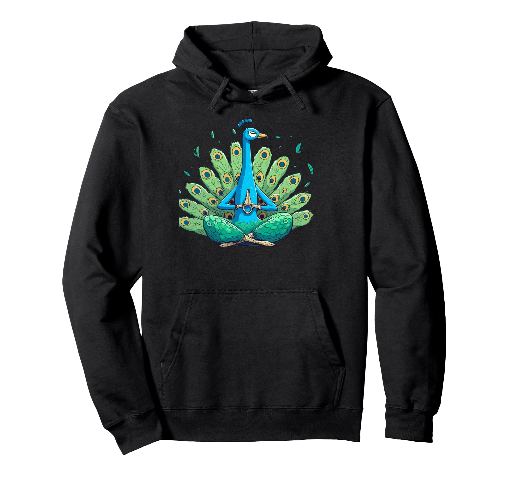 Meditation Peacock Yoga Pose Relaxing Hoodie - Streetwear Style Unisex - T-Shirt, Sweatshirt, Hoodie